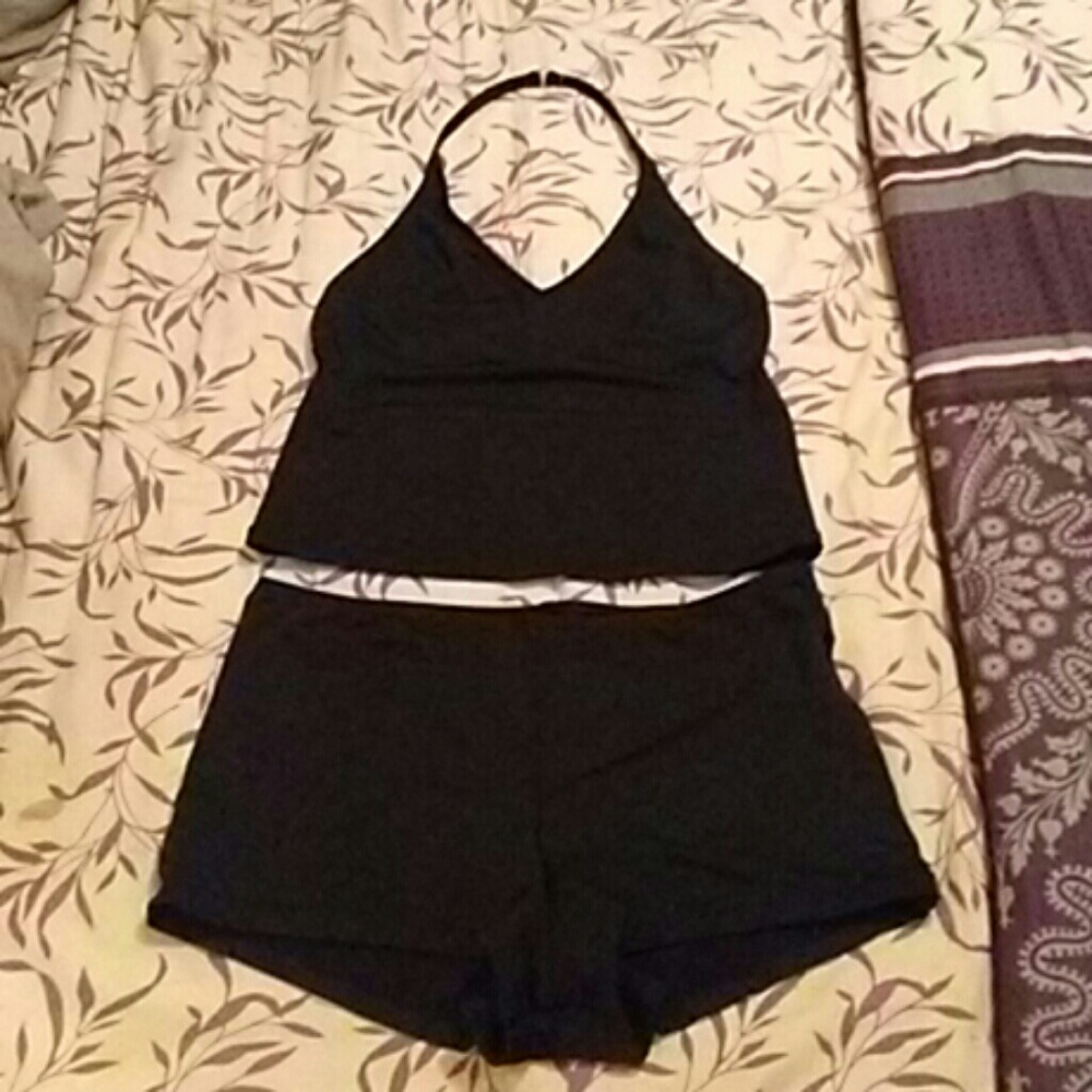 Catalina size large black bathing suit